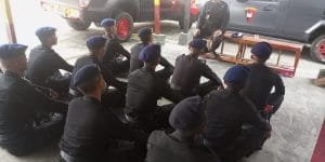 Bintara dan Tamtama Remaja Satbrimob Polda Banten Mengikuti Jam Arahan Pimpinan