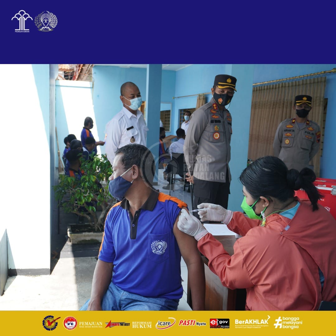 Warga Binaan Rutan Pemalang Dapatkan Vaksinasi Booster