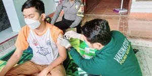 Hari ini 382 Orang Telah Divaksin melalui Gerai Vaksin Presisi Polres Serang