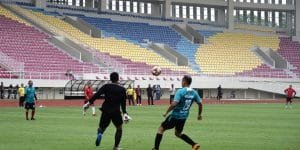 Pertandingan Eksebisi Sepak Bola Gembira Forkopimda Solo Raya Dalam Rangka Pisah Sambut Danrem 074/Warastratama