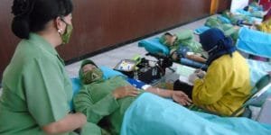 Peringati HUT-76 Persit Kartika Candra Kirana Gelar Donor Darah