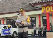 Kapolres Blora Polda Jawa Tengah AKBP Aan Hardiansyah,SH,MH memimpin apel gelar pasukan Operasi Patuh Candi Tahun 2022