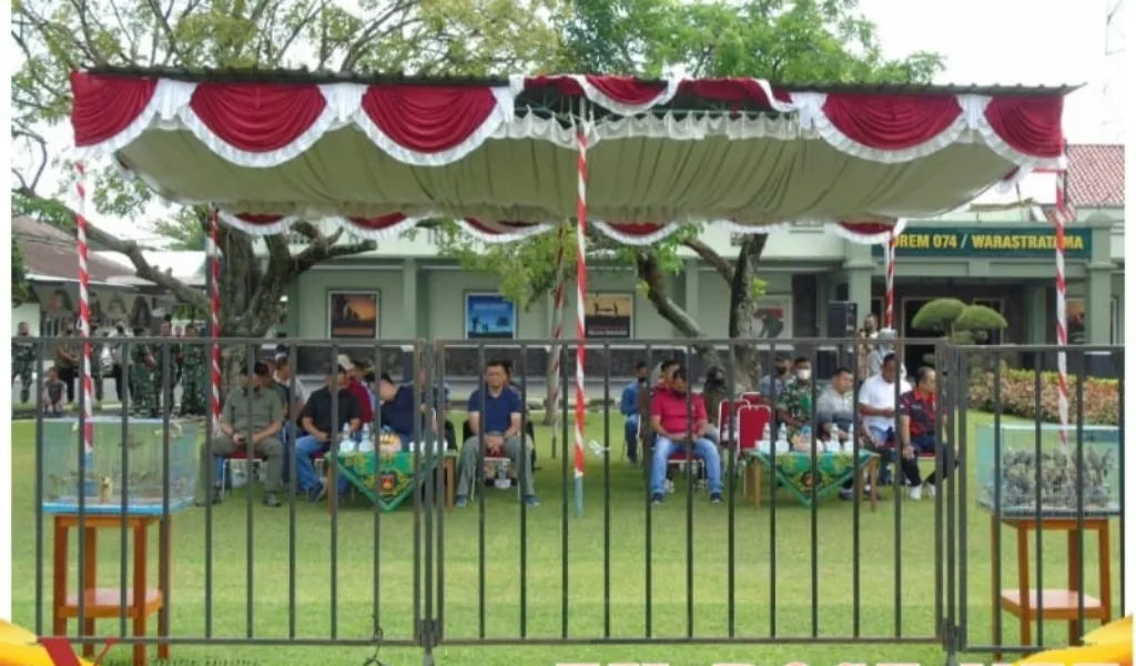 Sambut HUT TNI Ke 77 Korem Surakarta Gelar Lomba Kicau Burung Mania Tingkat Nasional