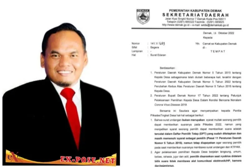 Surat Edaran Sekda Demak  Nomor 141.1/1689