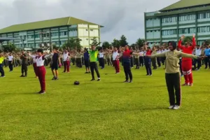 Tingkatkan Sinergi, Zona Bakamla Tengah Ikut Olahraga Bersama