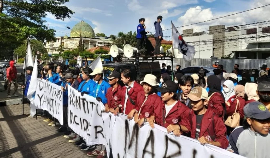 Tolak UU Cipta Kerja, BEM se-Bogor Lakukan Aksi Damai