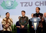 Menhan Prabowo Dampingi Presiden Jokowi Resmikan Tzu Chi Hospital