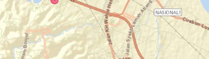 Lokasi titik gempa