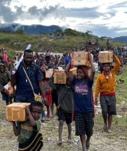 Bansos 10.305 kg dalam Rangka Gagal Panen di Kab. Puncak Papua Sudah Terdistribusi