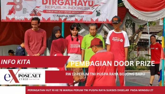 Sukses Digelar Puncak Giat HUT RI Ke 78 di Perum TNI Puspa Raya