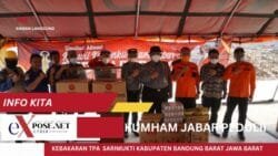 Kebakaran di TPA Sarimukti, Kemenkumham Jabar Salurkan Bantuan