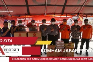Kebakaran di TPA Sarimukti