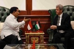 Menhan RI dan Dubes Palestina Bahas Bantuan Kapal RS