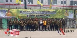 Tampil Beda, Caleg Dapil 6 Ema Marwiyah dan Tim Konvoi Pasang Banner