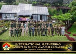 Kapuskersin TNI Pimpin International Gathering Military Attach? Corps Indonesia