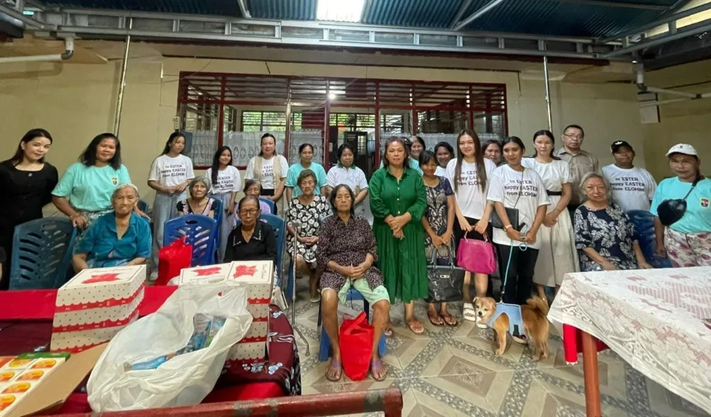Paskah 2024, Jemaat GPKdI Elohim Rote Sawangan Rayakan bersama Panti Lansia Damai Manado