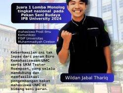 Wildan Jabal Thariq, Pemenang Lomba Monolog IPB