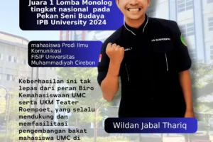 Wildan Jabal Thariq, Pemenang Lomba Monolog IPB
