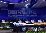 Konferensi Pers Akhir Tahun 2024 dan Pemusnahan Barang Bukti Tindak Pidana Narkotika
