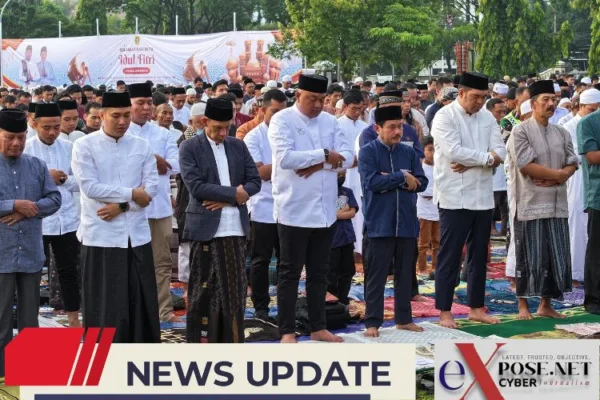 Bupati Bogor dan Wabup Laksanakan Shalat Idul Fitri 1446 Hijriah