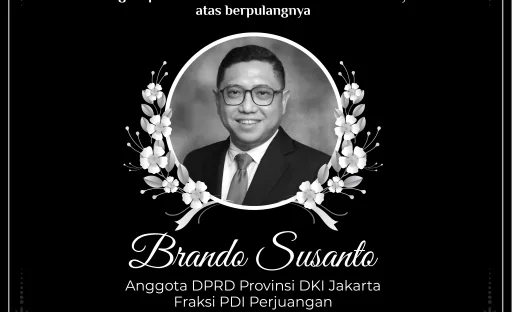 Anggota DPRD DKI Brando Susanto Meninggal Dunia