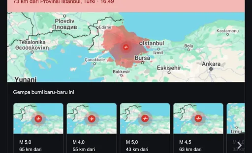 Gempa Dahsyat Guncang Istanbul, 151 Orang Terluka