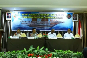 Kapolda Sulsel Hadiri Pembukaan RAT Puskoppolada Sulsel ke-52 Tahun Buku 2024