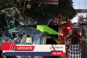 KRL Manggarai-Bogor Menabrak Grand Livina