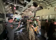 Pesawat TNI AU Hercules C-130 Berhasil Mendarat di Myanmar