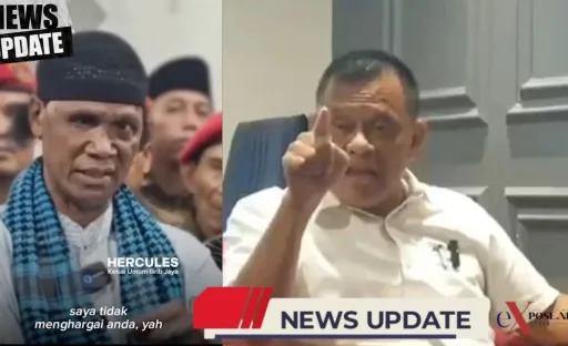 Hercules Tanggapi Kecaman Jenderal (Purn) Gatot Nurmantyo