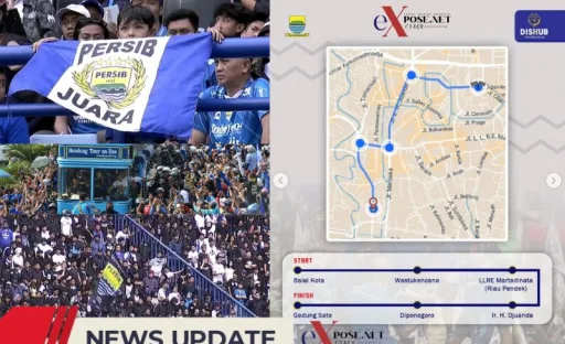 Konvoi dan Rekayasa Lalin, Warga Bandung Sambut Persib