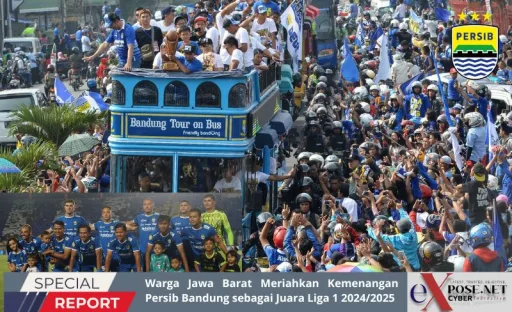 Warga Jabar Meriahkan Kemenangan Persib Bandung Juara Liga 1