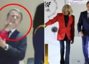 Viral Presiden Prancis Macron “Didorong” Istri Saat Turun Pesawat