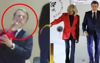 Viral Presiden Prancis Macron "Didorong" Istri Saat Turun Pesawat
