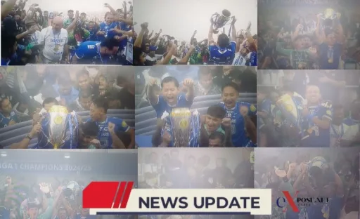 Persib Bandung Juara Liga dan Angkat Trofi di GBLA