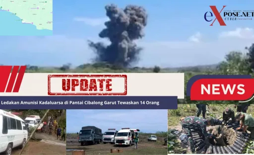 Korban Tewas , Ledakan Amunisi di Pantai Cibalong Garut
