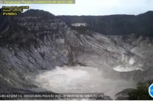 Gunung Tangkuban Perahu: Peningkatan Hembusan dan Gempa Low Frekuensi
