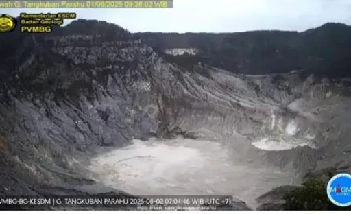 Gunung Tangkuban Perahu: Peningkatan Hembusan dan Gempa Low Frekuensi
