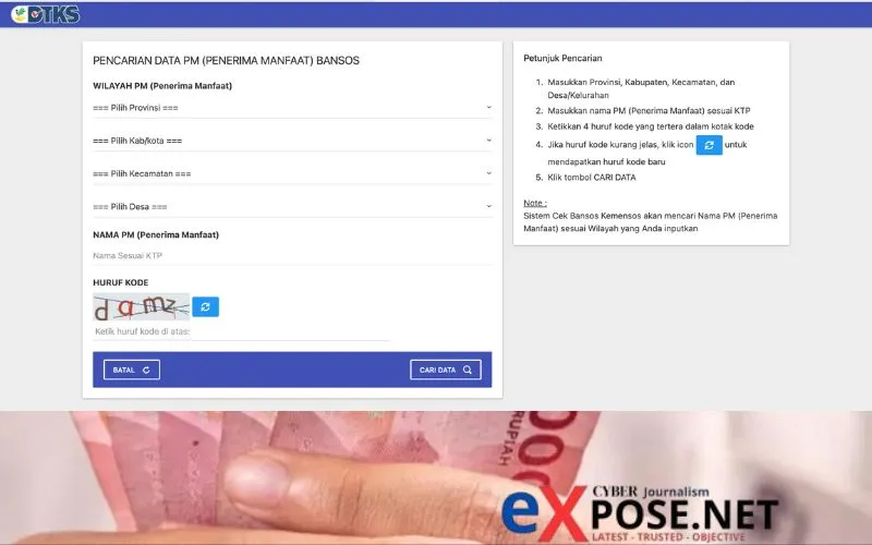 Cek Bansos Kemensos, Ini Link