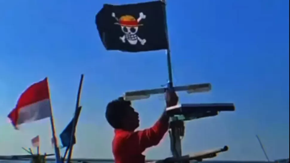 Warganet Kibarkan Bendera One Piece