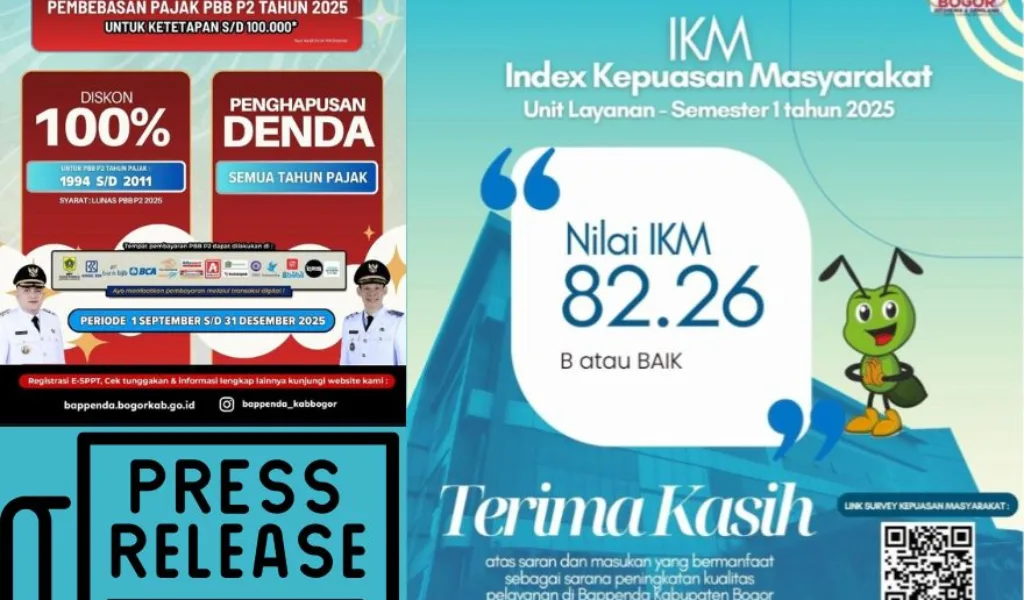 Bappenda Kabupaten Bogor Catat IKM 82,26 dan Kinerja Pajak Capai Rp3,1 Triliun