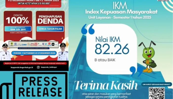 Bappenda Kabupaten Bogor Catat IKM 82,26 dan Kinerja Pajak Capai Rp3,1 Triliun